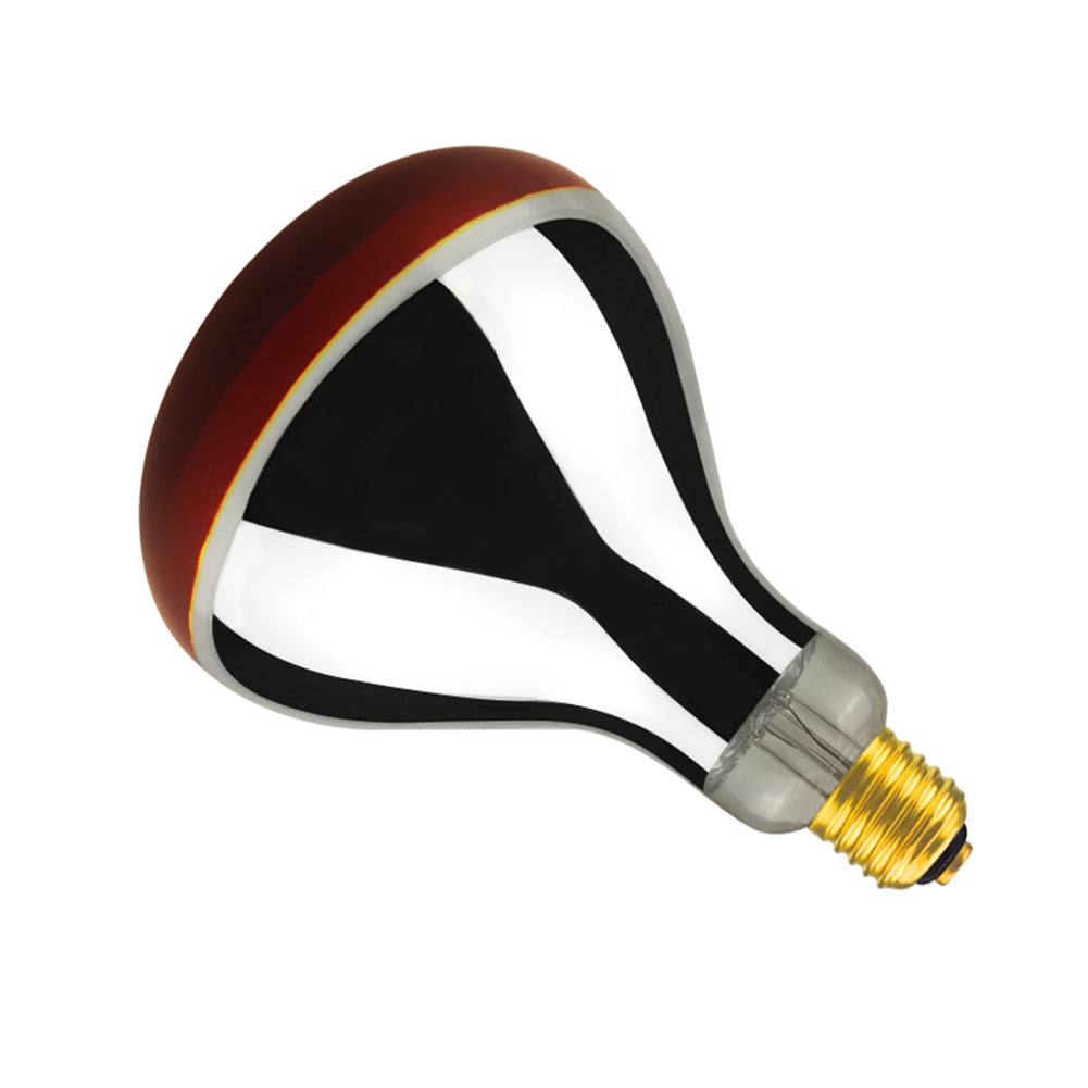 R125 Infrared Heat Lamp, 250W E27, Top Roast Red, 2 Pack, BONGBADA - BONGBADA