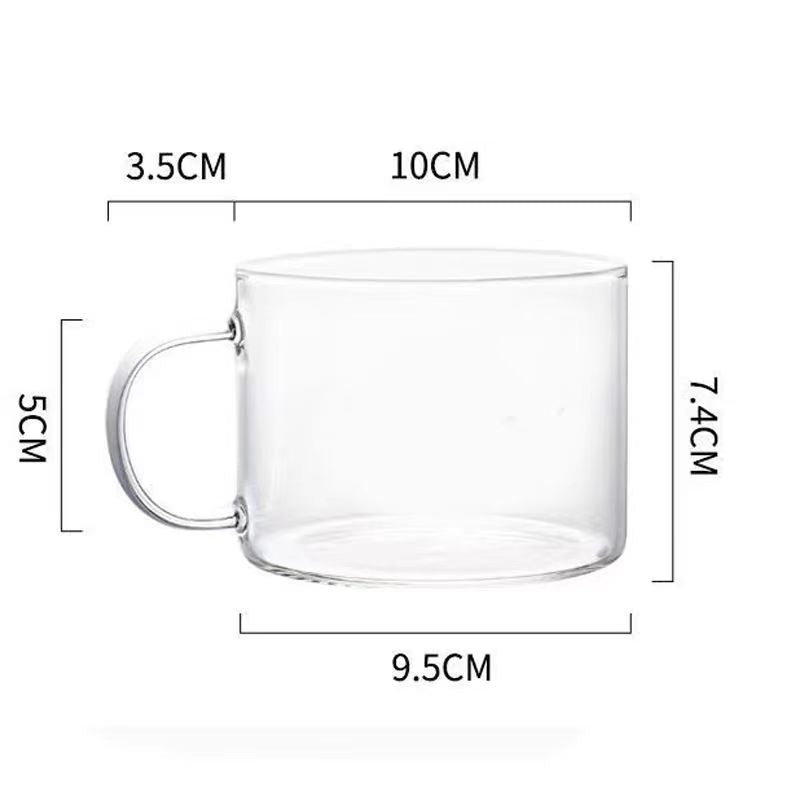 Versatile High Borosilicate Glass for Oatmeal and Coffee - BONGBADA