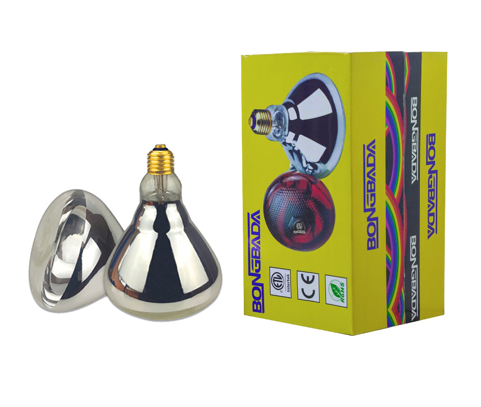Outdoor infrared heat lamp for patio or chicken shelter
