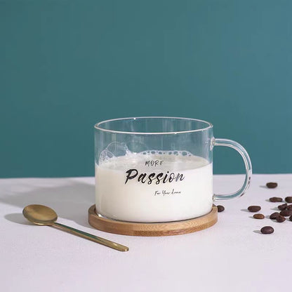 Versatile High Borosilicate Glass for Oatmeal and Coffee