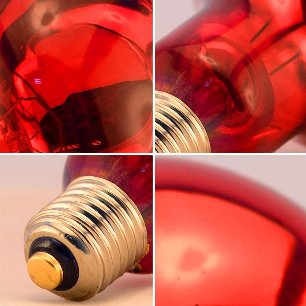 100-watt heat lamp bulb for reptiles, suitable for bearded dragons, geckos, and iguanas.