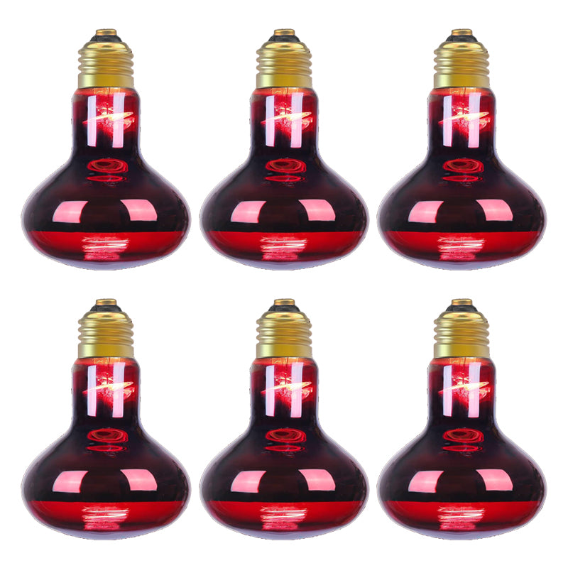 R95 infrared reptile heat lamp bulbs for lizards and chicks (6-pack)