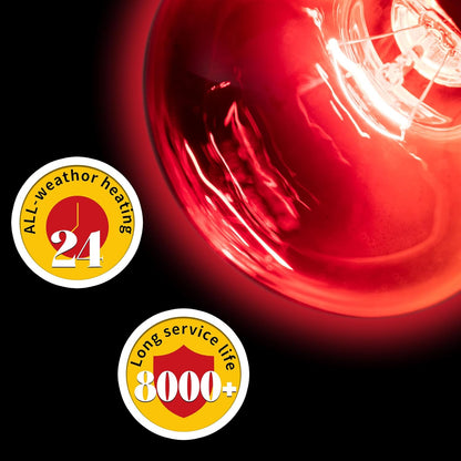 Infrared heat bulb for bearded dragon or reptile heating