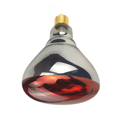 Red heat lamp bulb for chickens and poultry enclosures